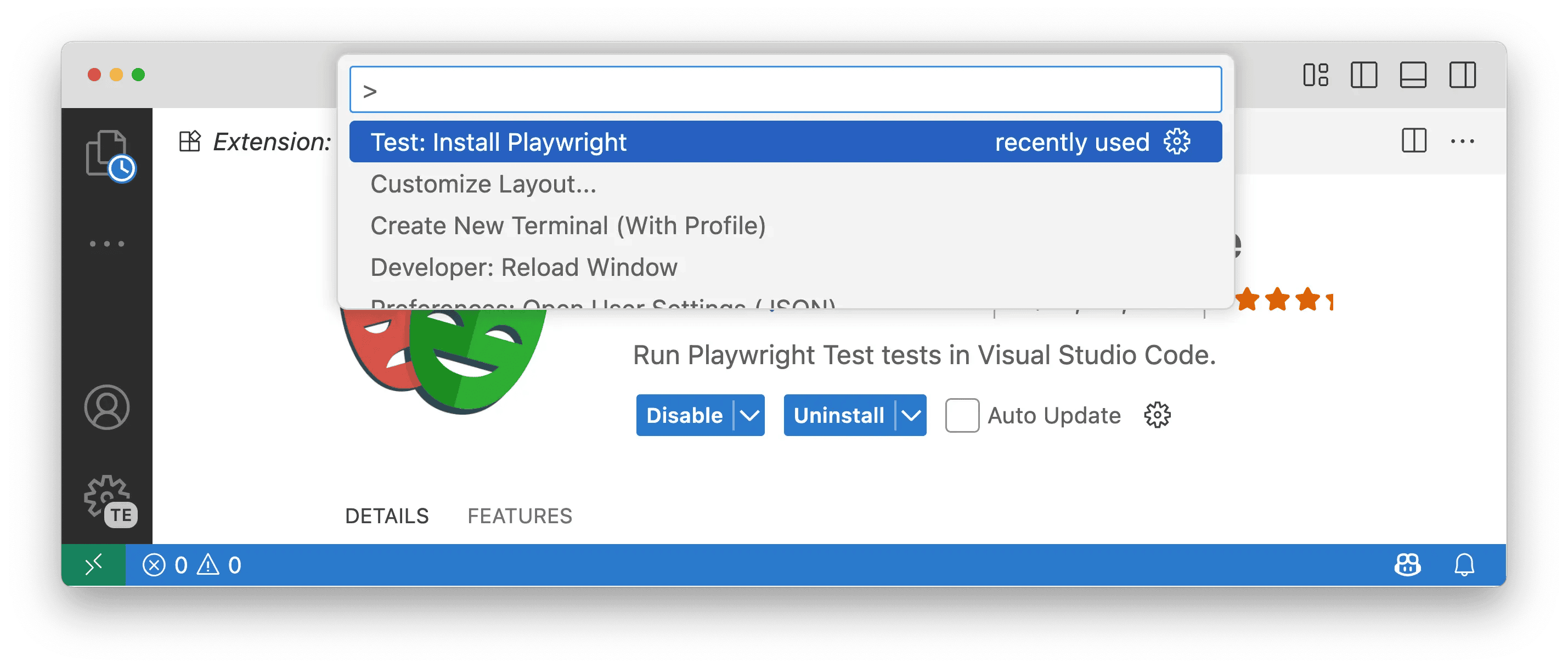 установите Playwright