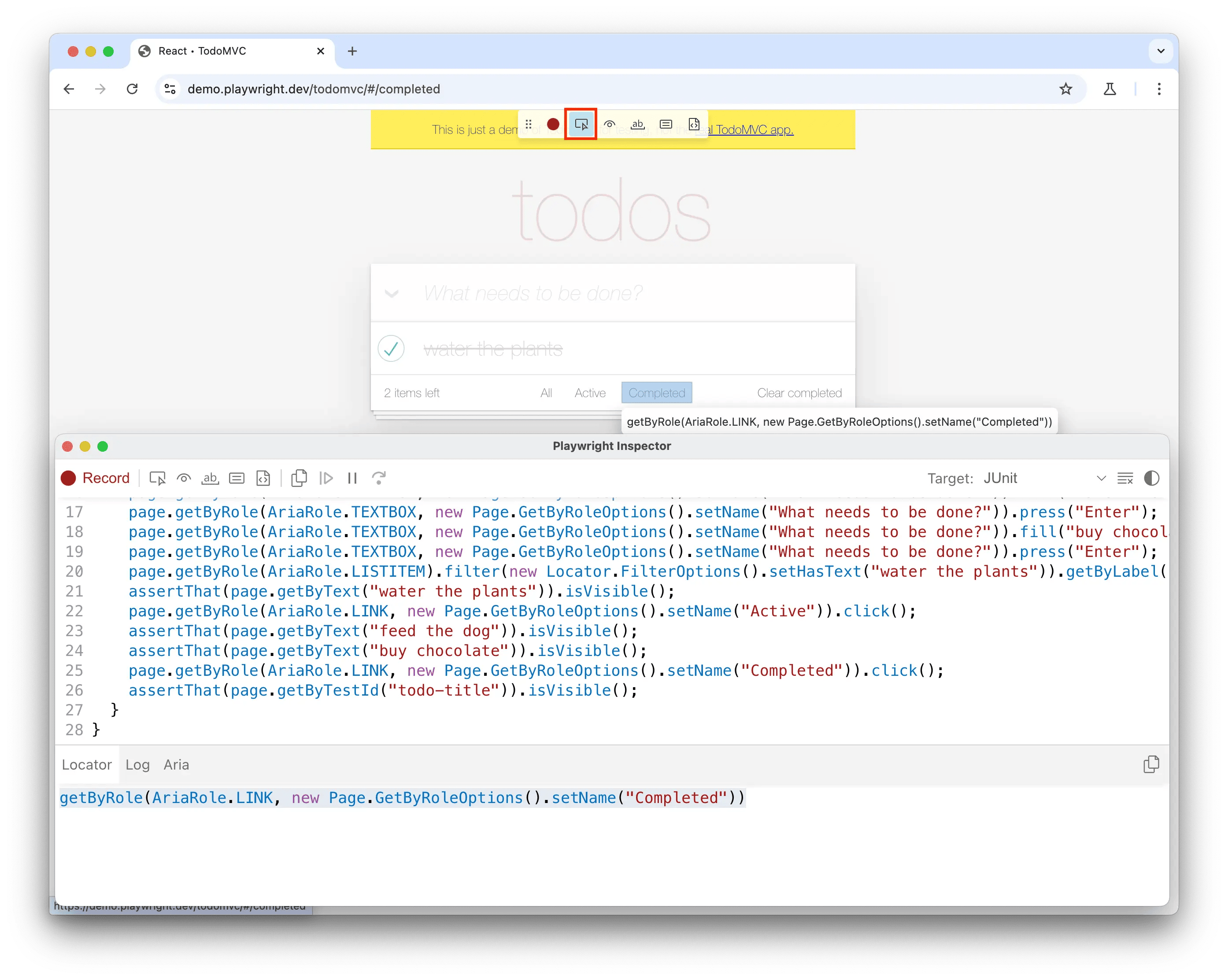 Выбор локатора